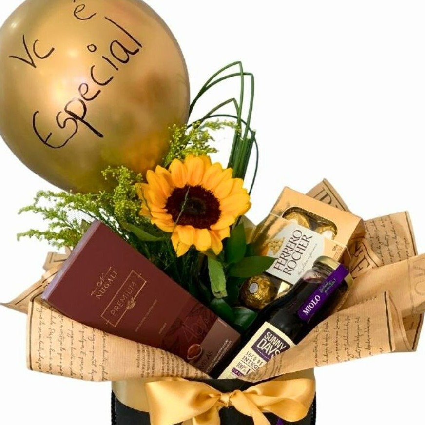 Box com Girassol - Especial