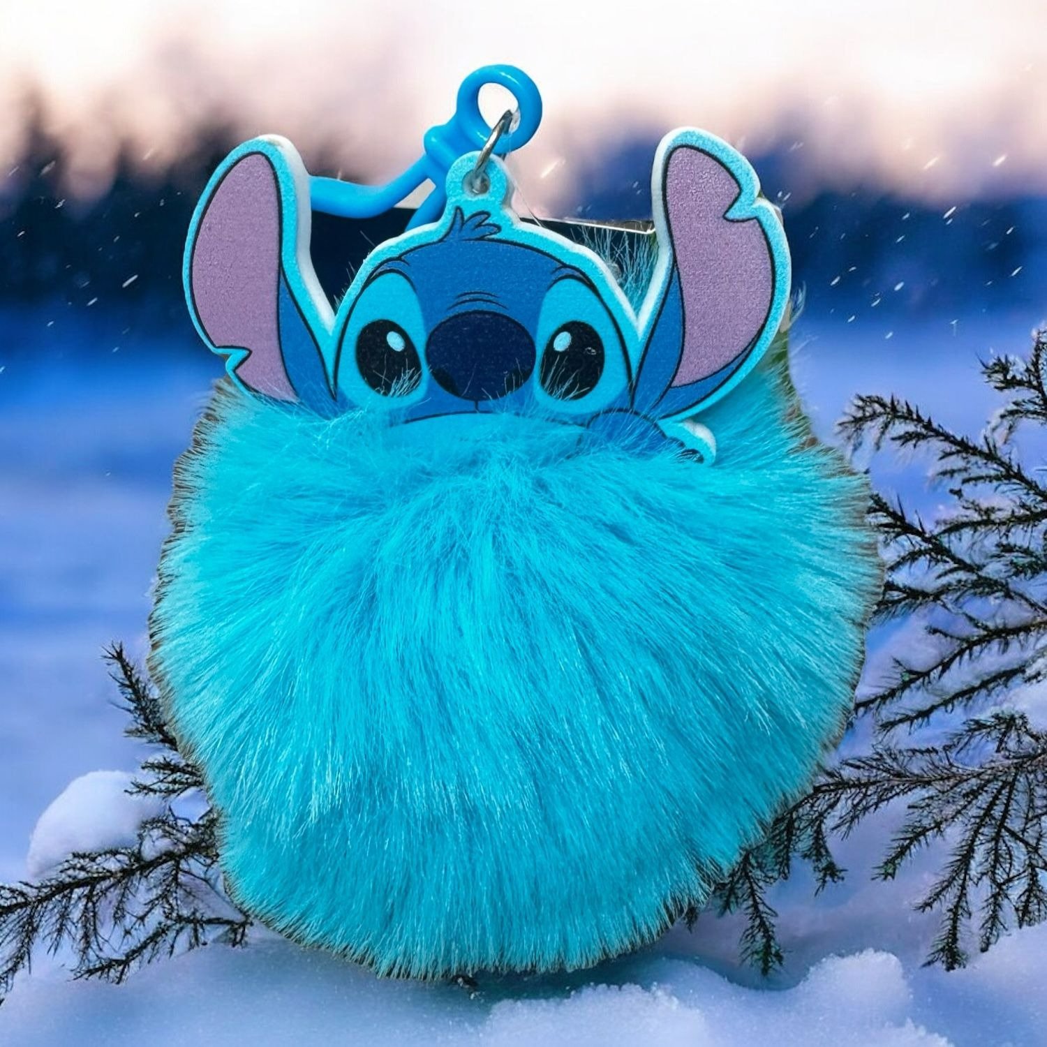 Chaveiro Pompom Stich 