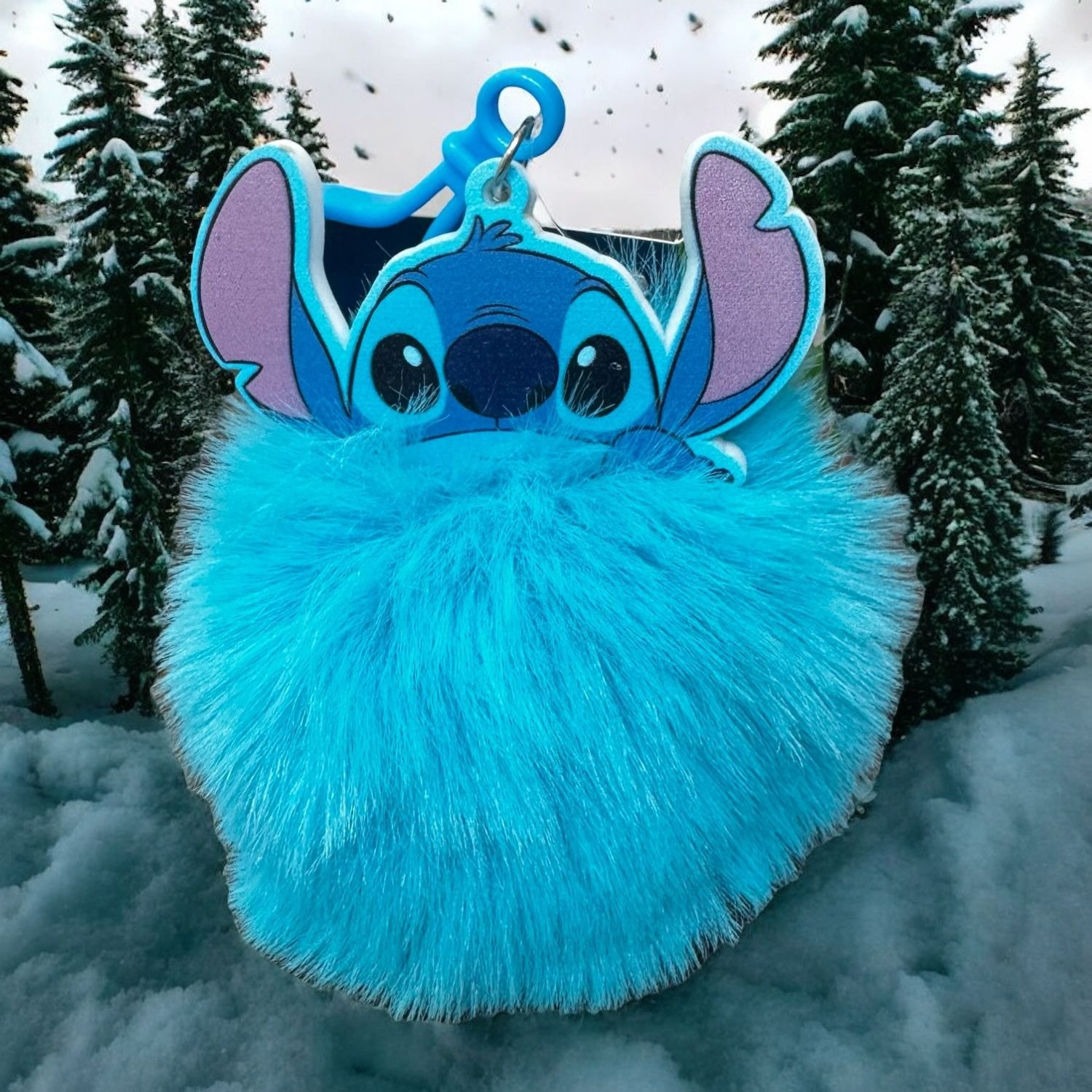 Chaveiro Pompom Stich 