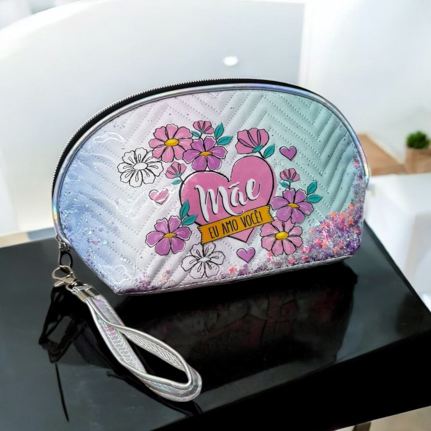 Necessaire "Mãe Eu Amo Você"