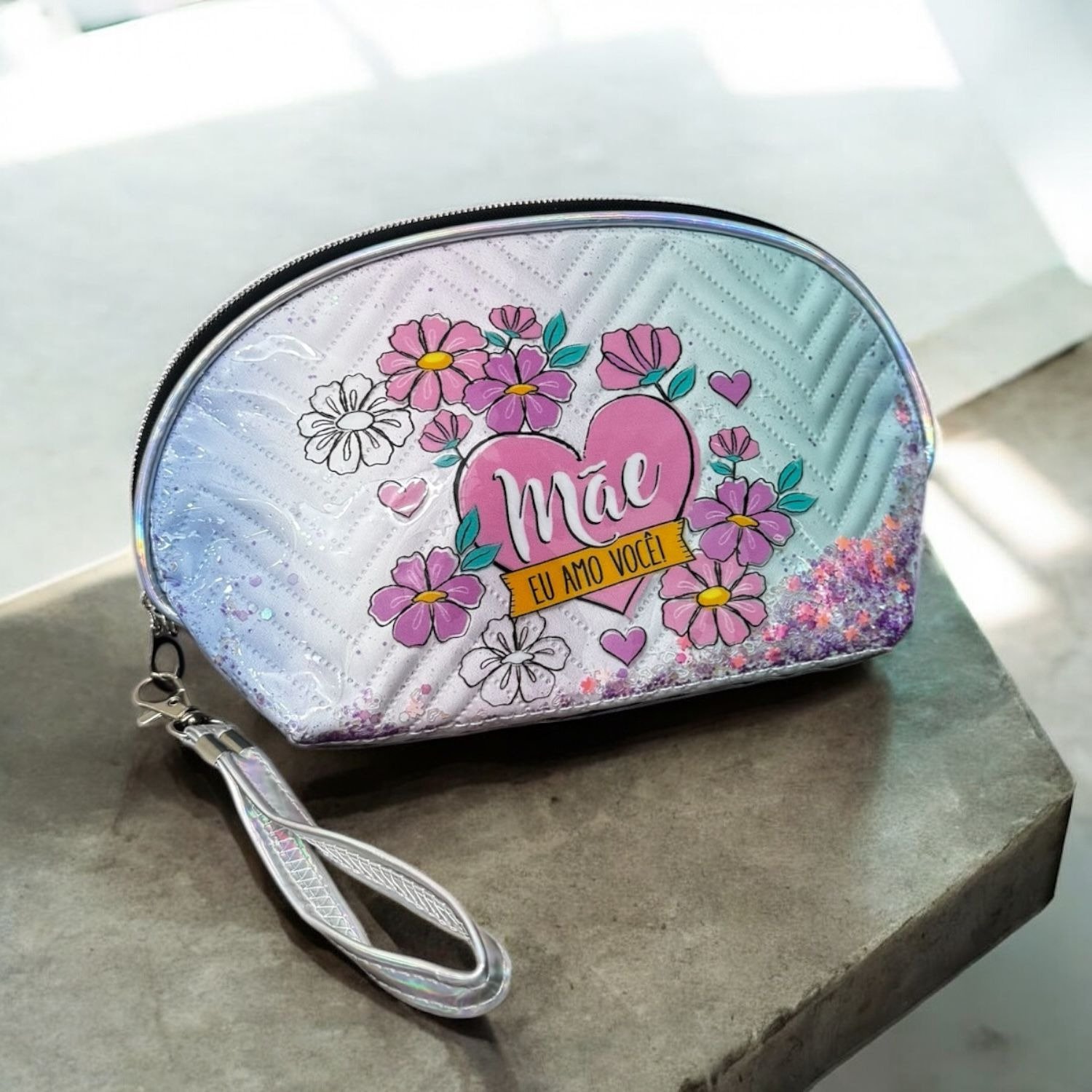 Necessaire "Mãe Eu Amo Você"