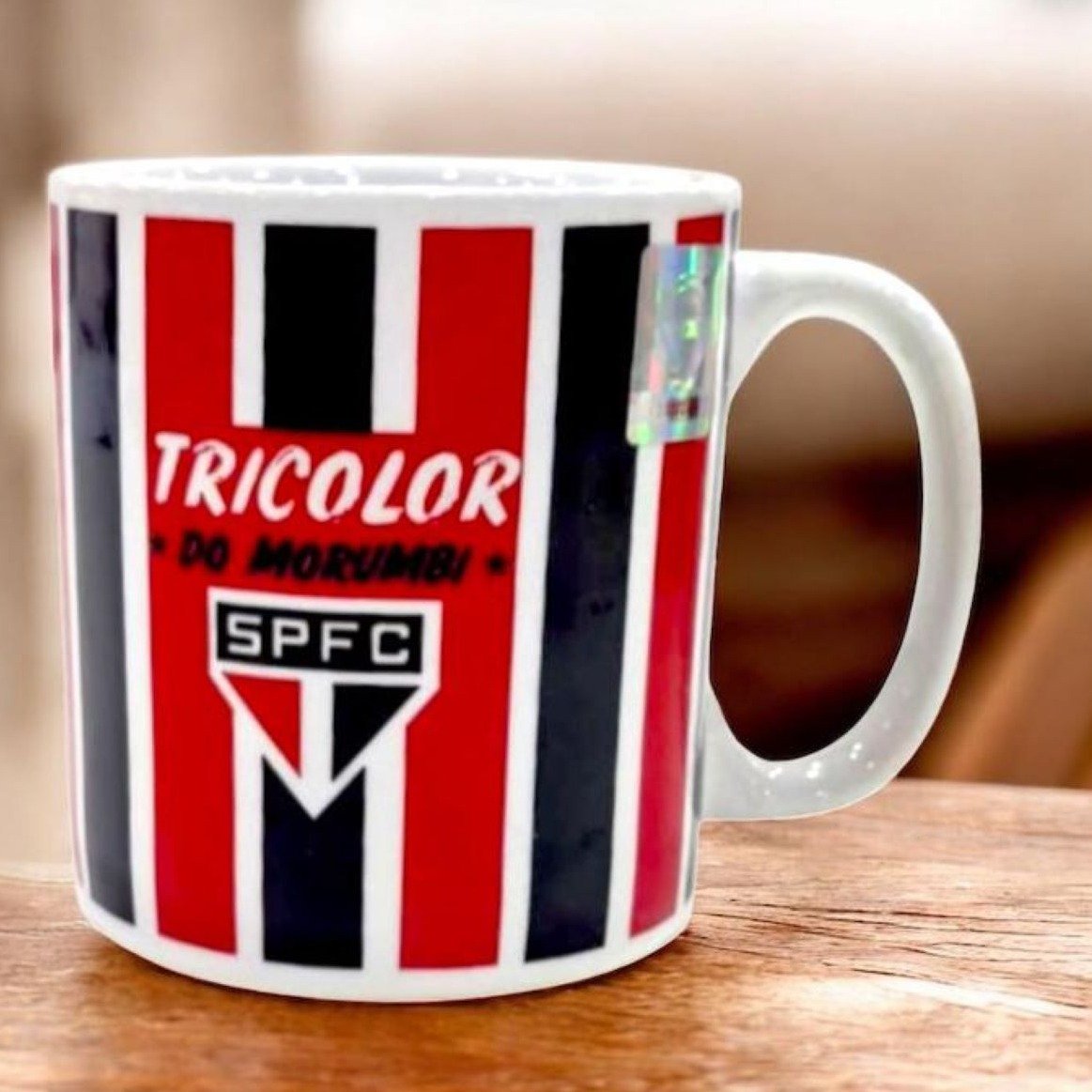 Caneca de Porcelana Tricolor 