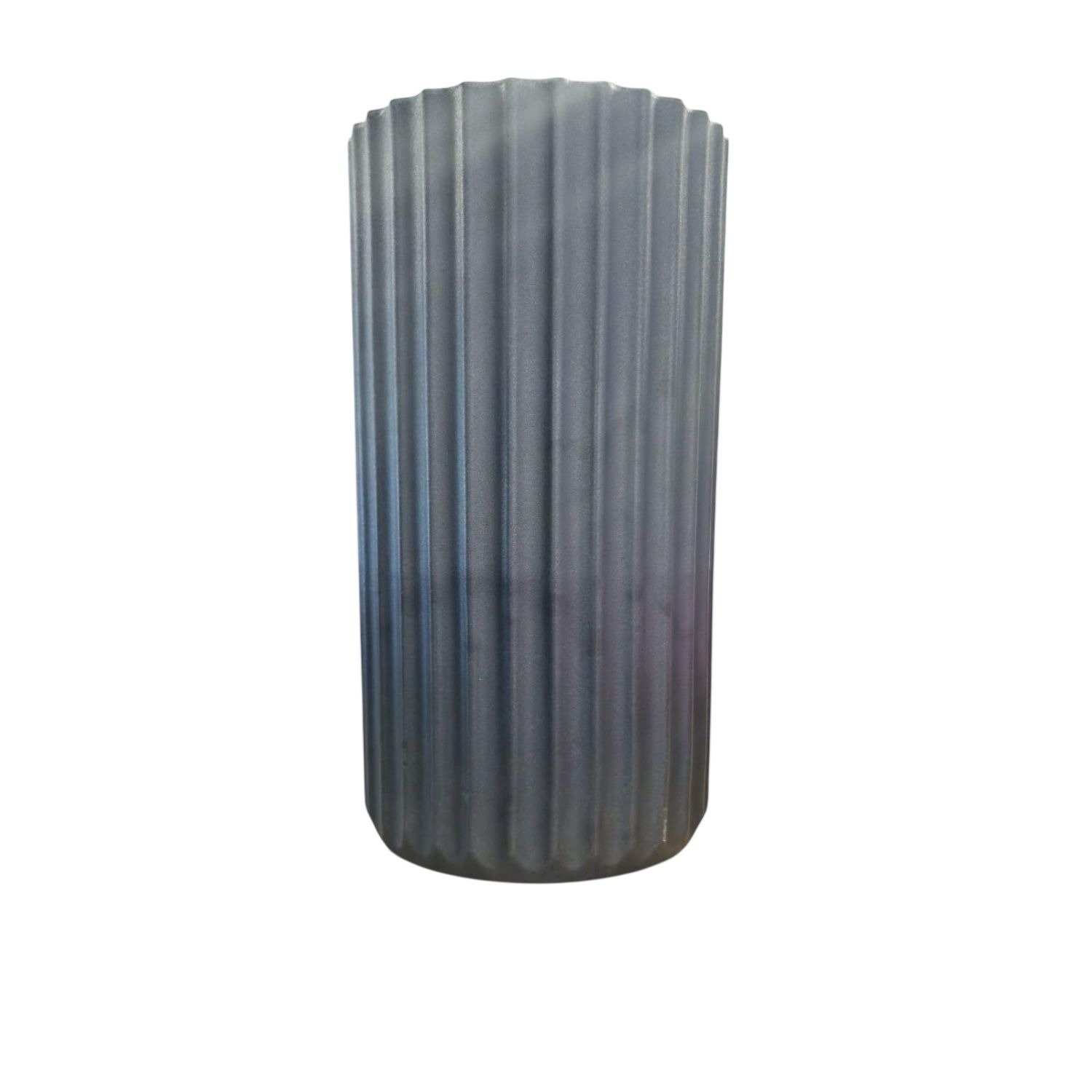 Vaso Roma Frisado P Cinza