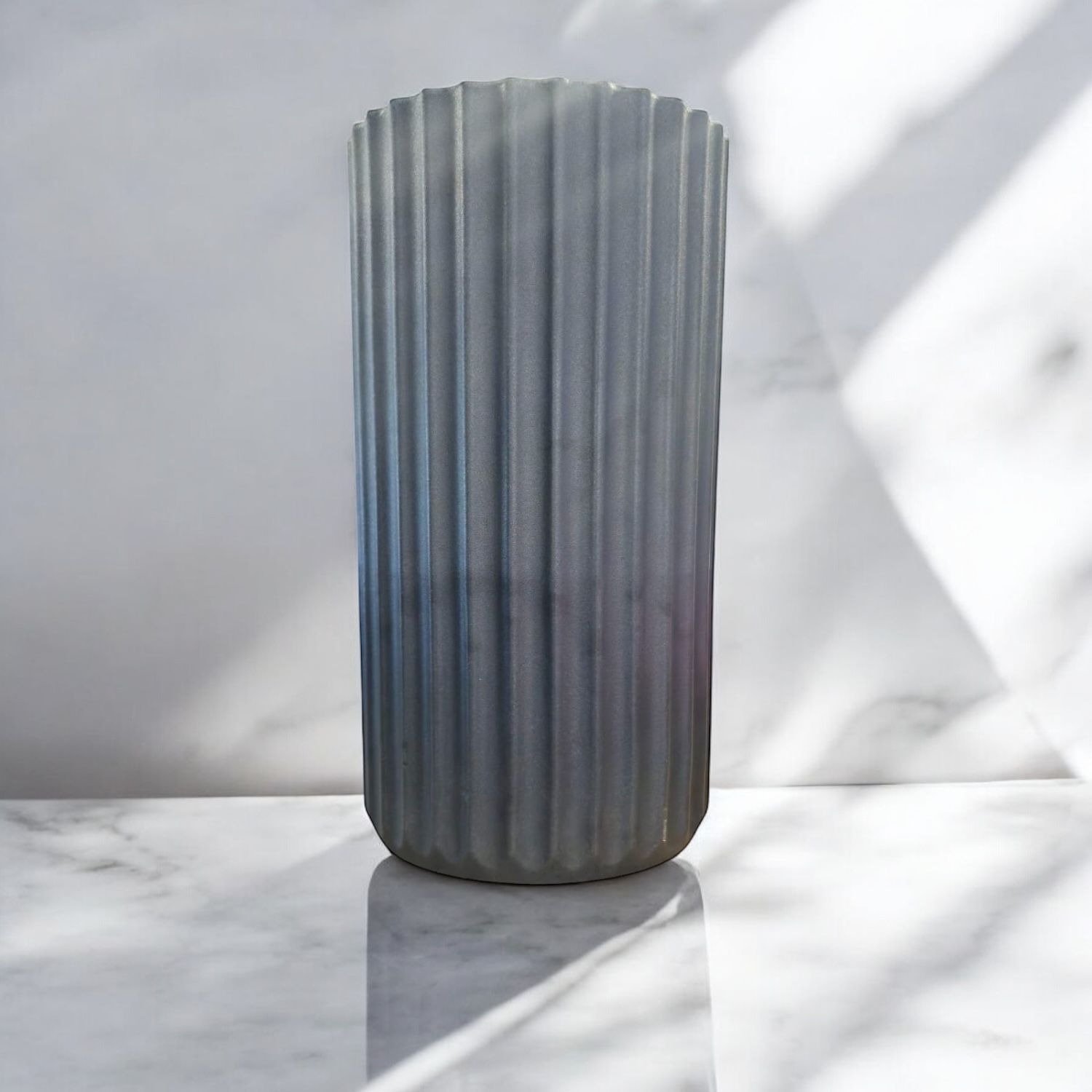 Vaso Roma Frisado P Cinza