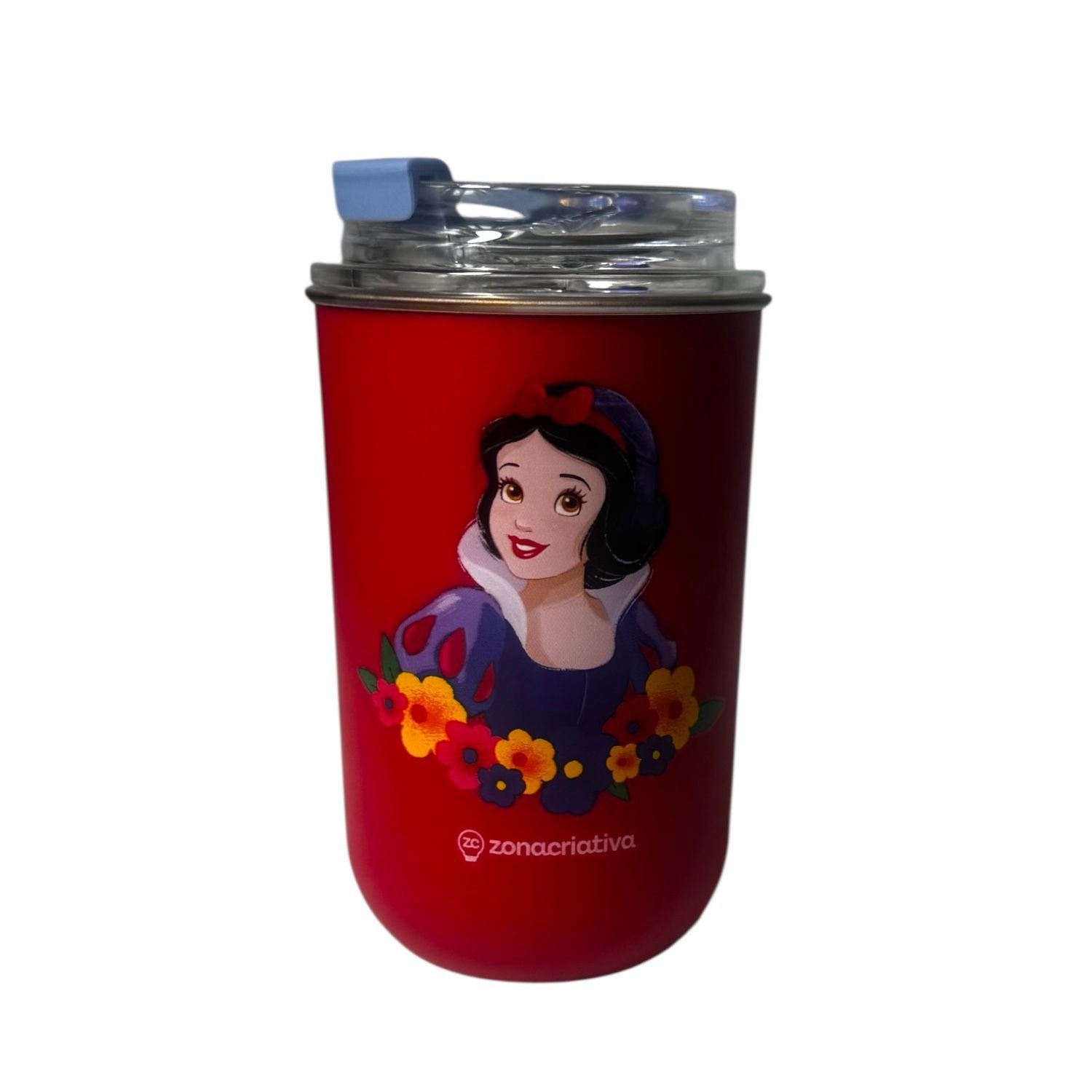 Copo com Canudo Branca de Neve Disney