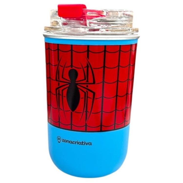 Copo Neo Spider Man com canudo 300ml