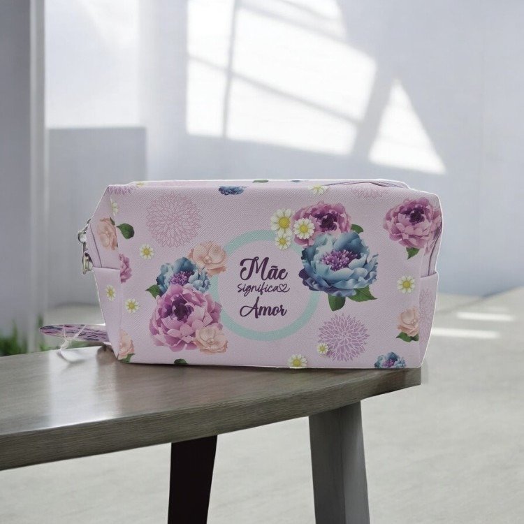 Necessaire Pvc "Mãe Significa Amor"
