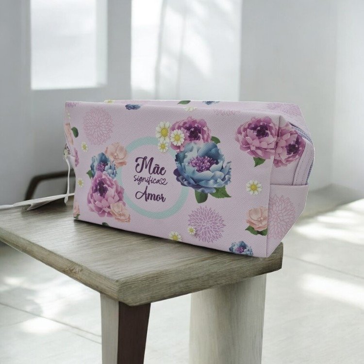 Necessaire Pvc "Mãe Significa Amor"