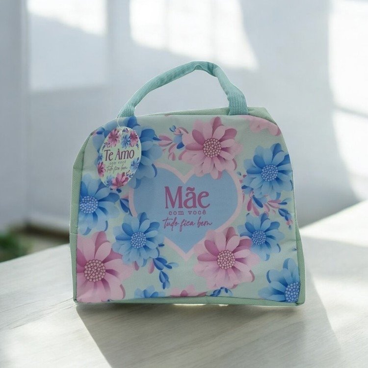 Bolsa Térmica "Mãe com Você tudo fica Bem"
