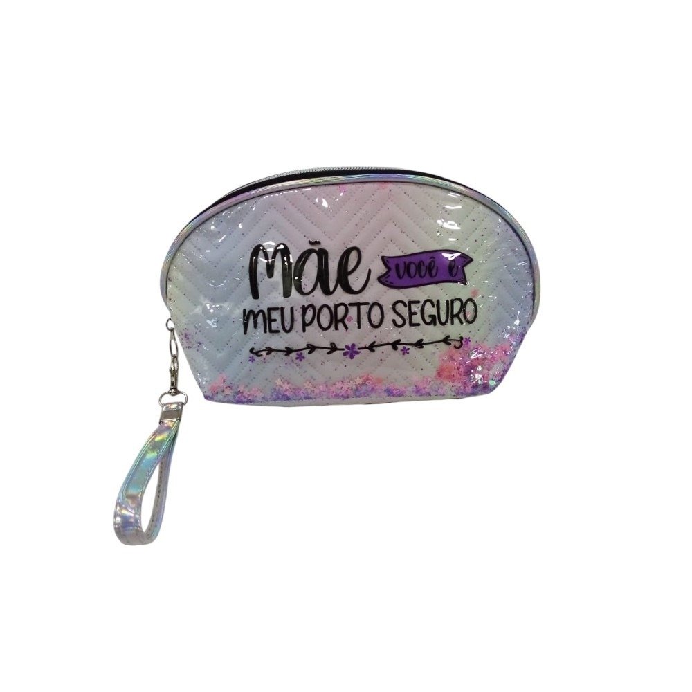 Necessaire Pvc "Mãe meu Porto Seguro"