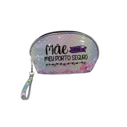 Necessaire Pvc "Mãe meu Porto Seguro"