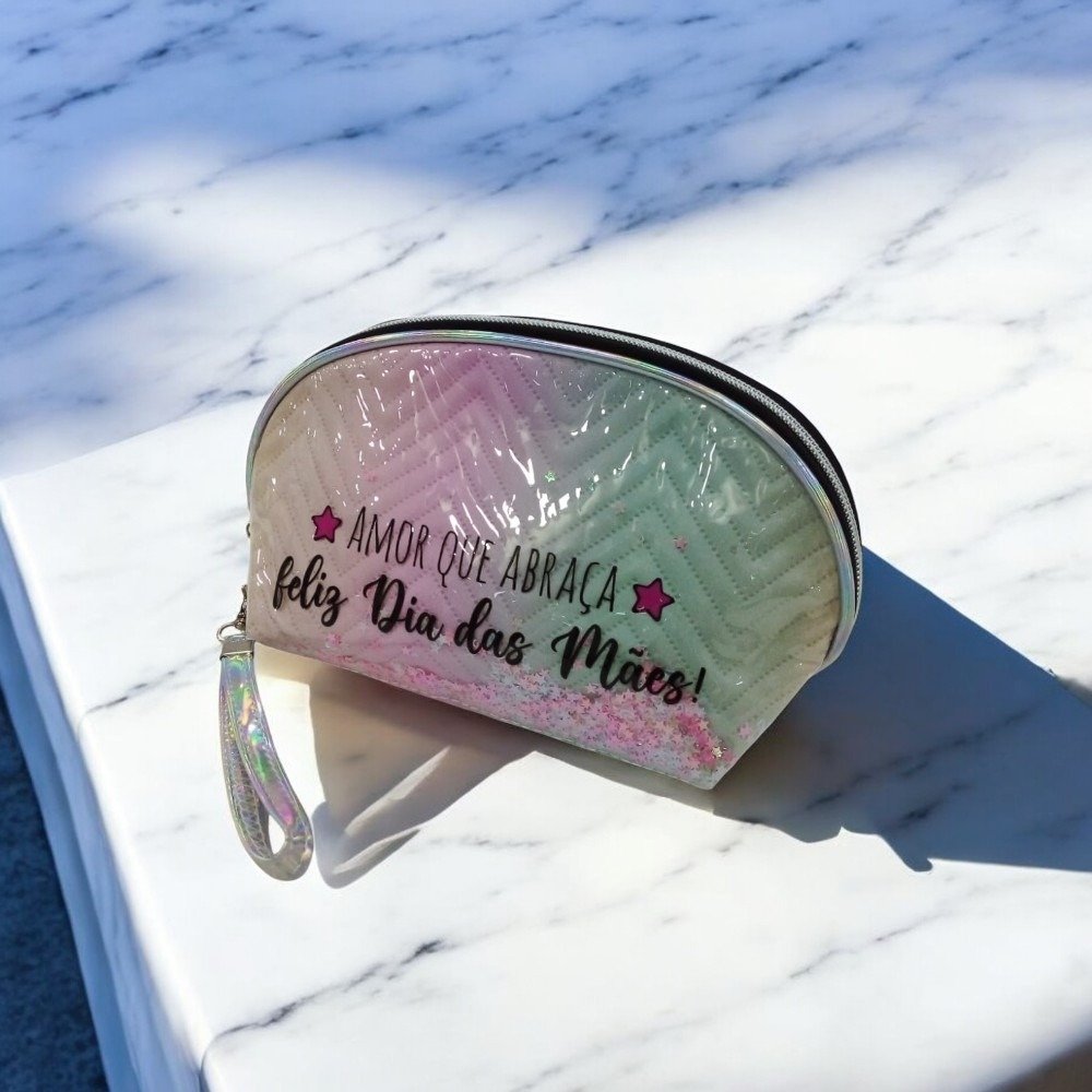 Necessaire Pvc "Amor que Abraça" - Feliz Dia das Mães