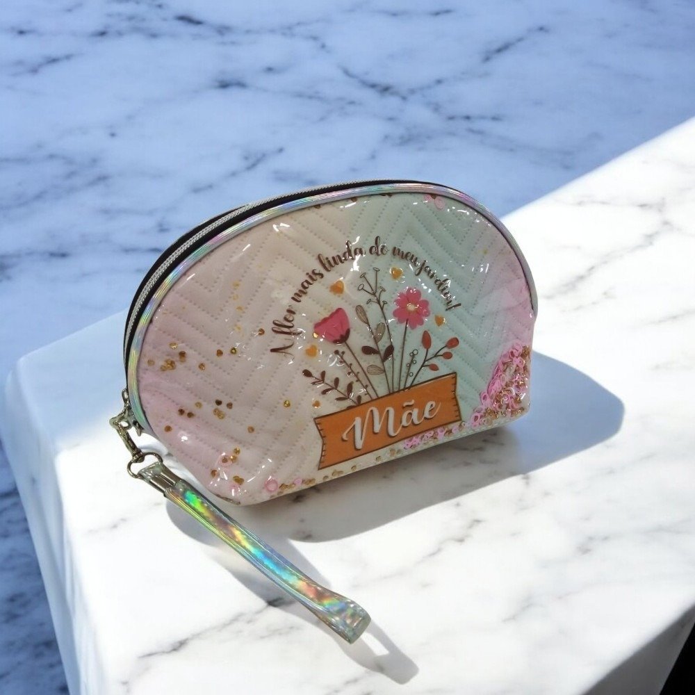 Necessaire Pvc "A Flor mais Linda do Meu Jardim" 