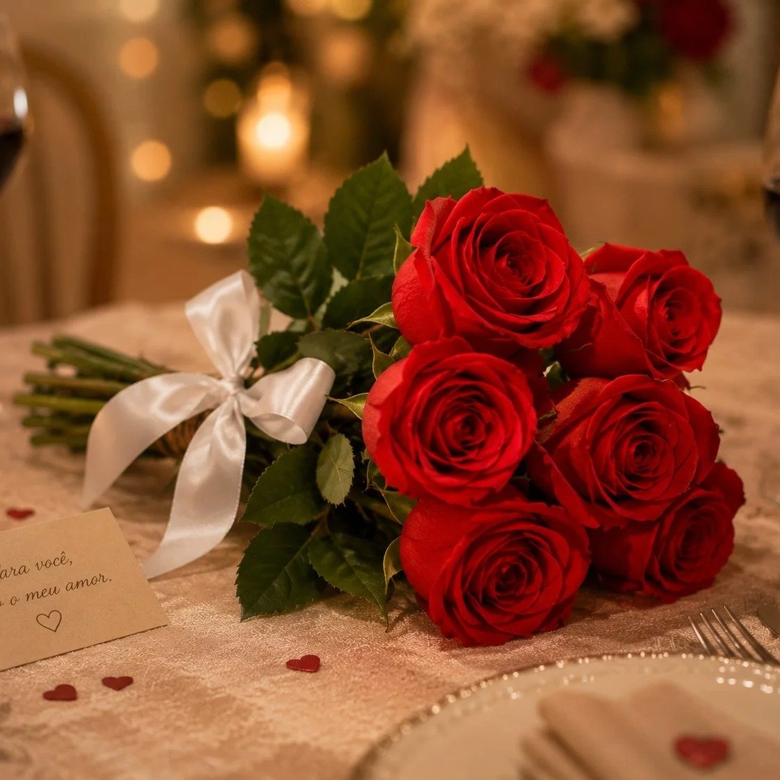 Buquê de 6 Rosas Vermelhas -Edicao limitada