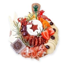 Tábua de Frios Natalina Redonda Pequena - Natal