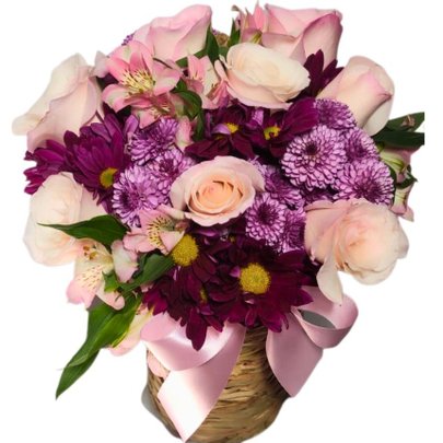 Arranjo Rosas Com Flores Silvestre