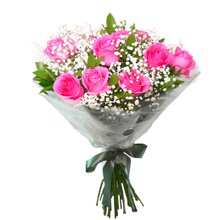 Buquê de 12 Rosas Pink