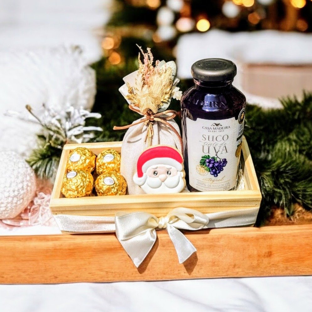 Cesta Presente Caixinha de Carinho no Natal