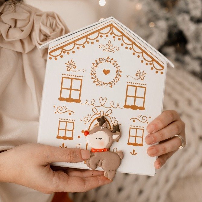 Cesta Presente Laços de Natal Especial Natal