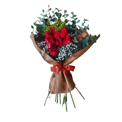 Buquê com 10 Rosas Vermelhas