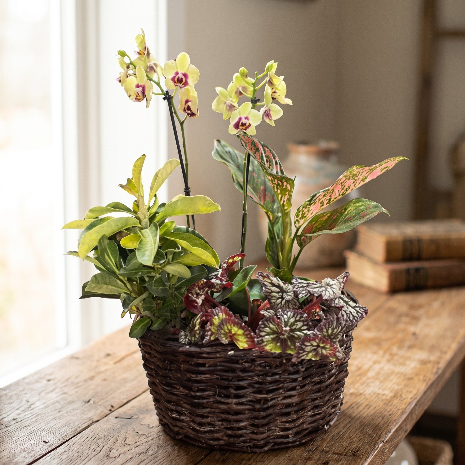 Orquídeas e Folhagens