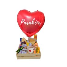 Café da Manhã com Balão de Coração