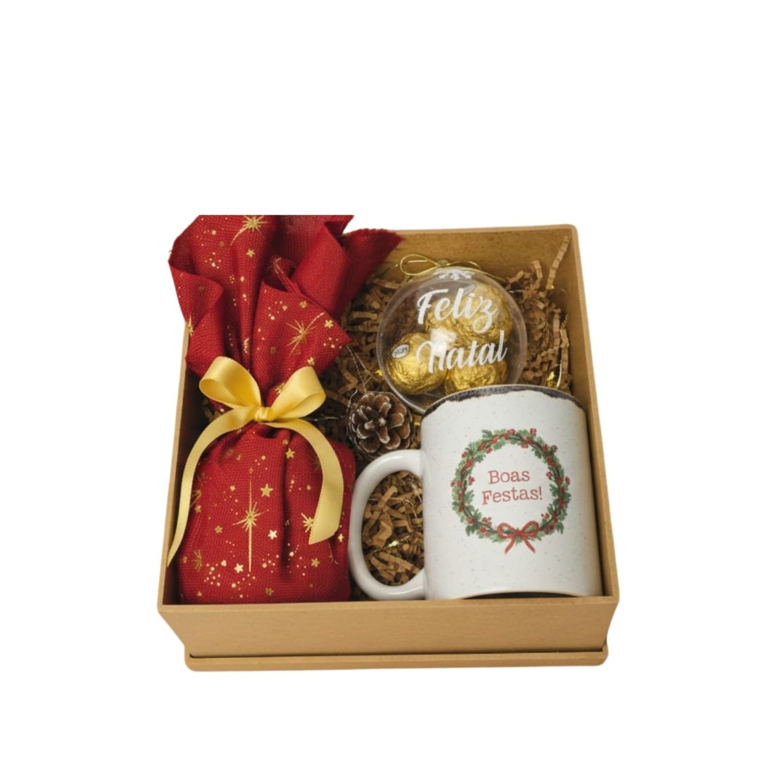 Caixa Boas Festas com Xícara