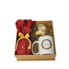 Caixa Boas Festas com Xícara