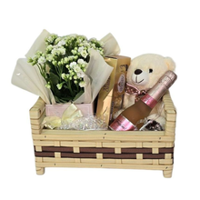 Cesta para Presente Trançada Rústica