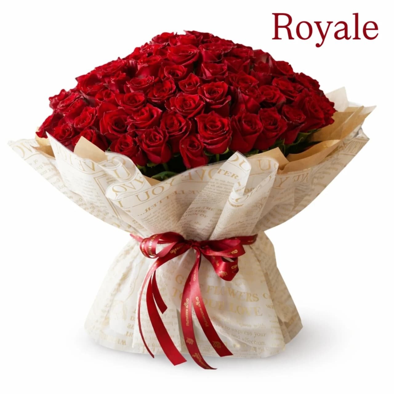 Buquê com 100 Rosas Royale