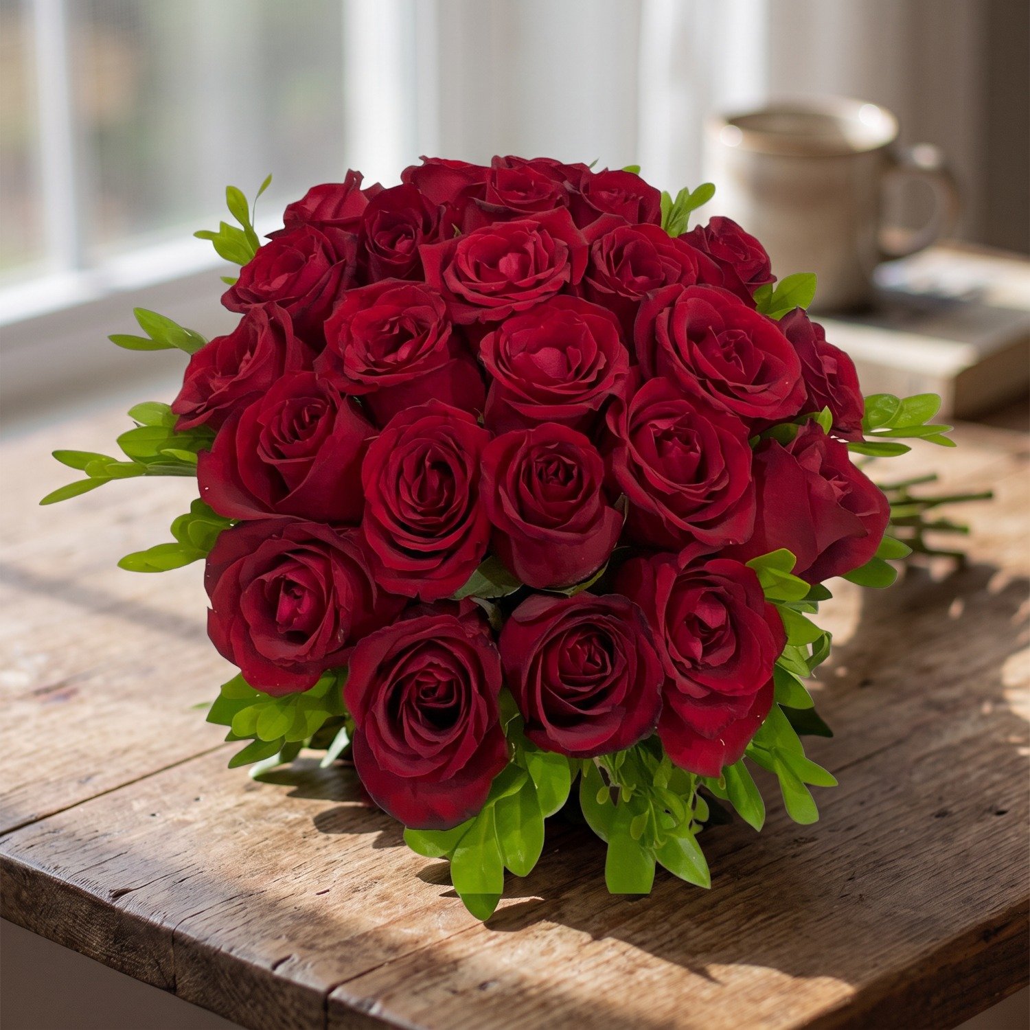 Buquê Surpreendente de 25 Rosas Vermelhas
