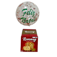 Natal com Balão e Panetone
