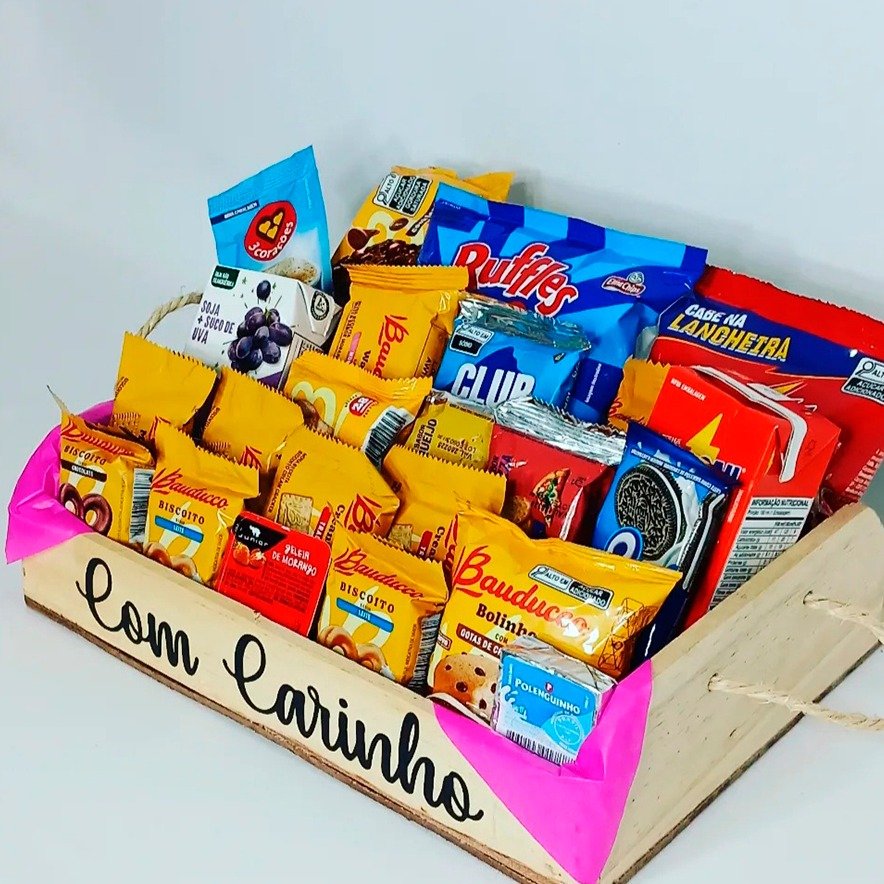 Cesta de Café da Manhã Com Carinho