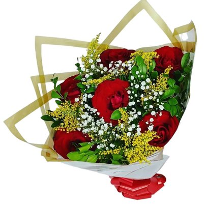 Buquê de Rosas com 6 Unidades Koreano