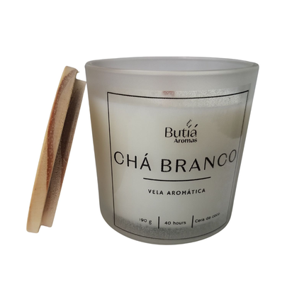 Vela Aromática Perfumada Chá Branco 190 Gramas