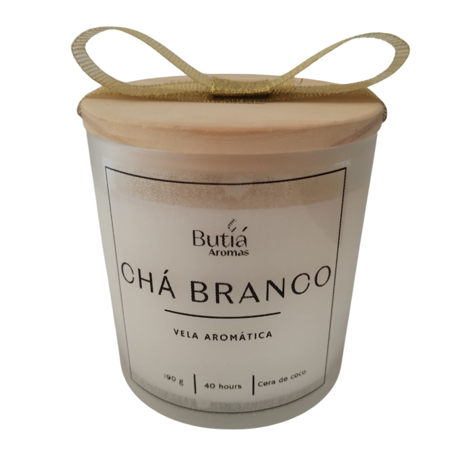 Vela Aromática Perfumada Chá Branco 190 Gramas