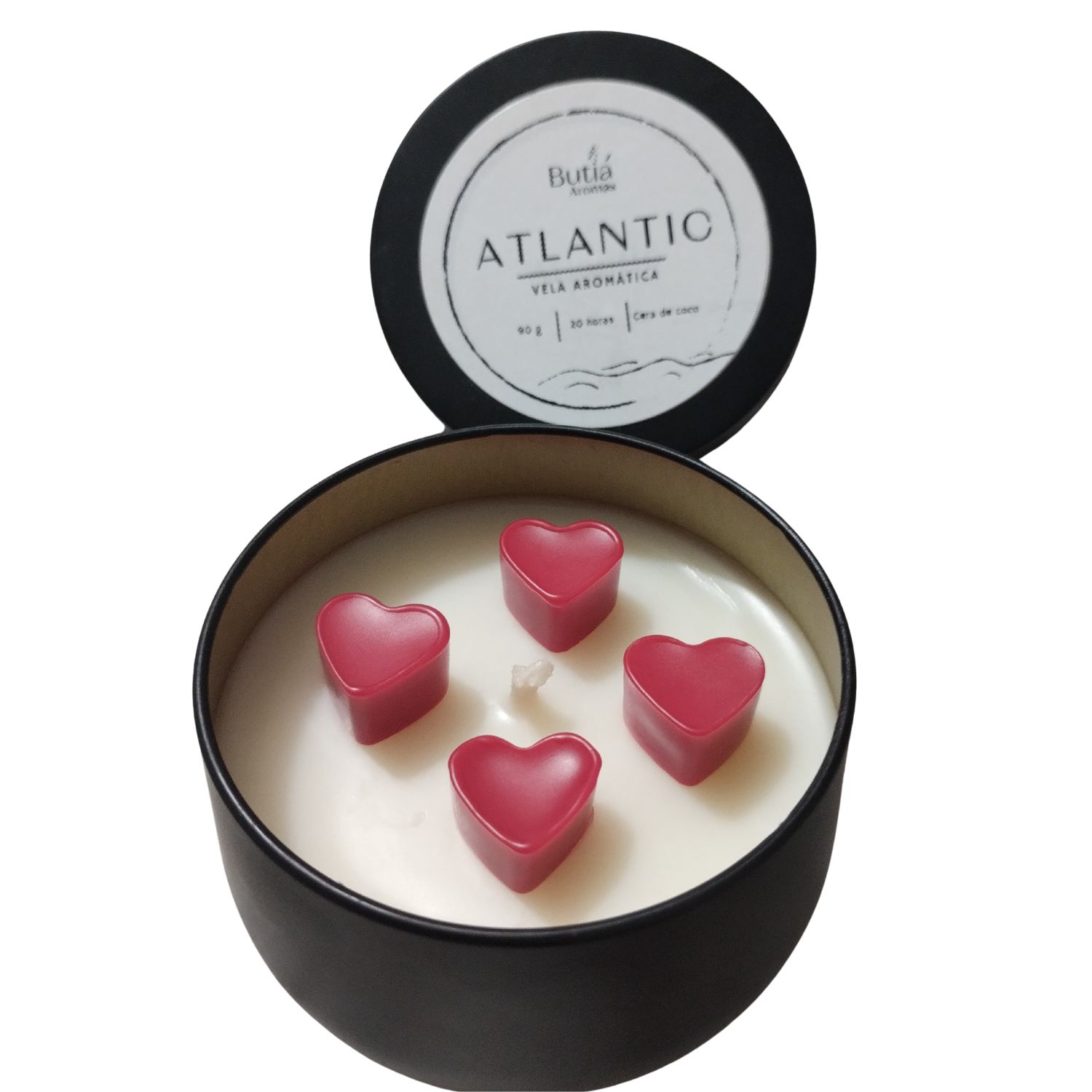 Vela Aromática Brisas do Mar Wax melts de coração