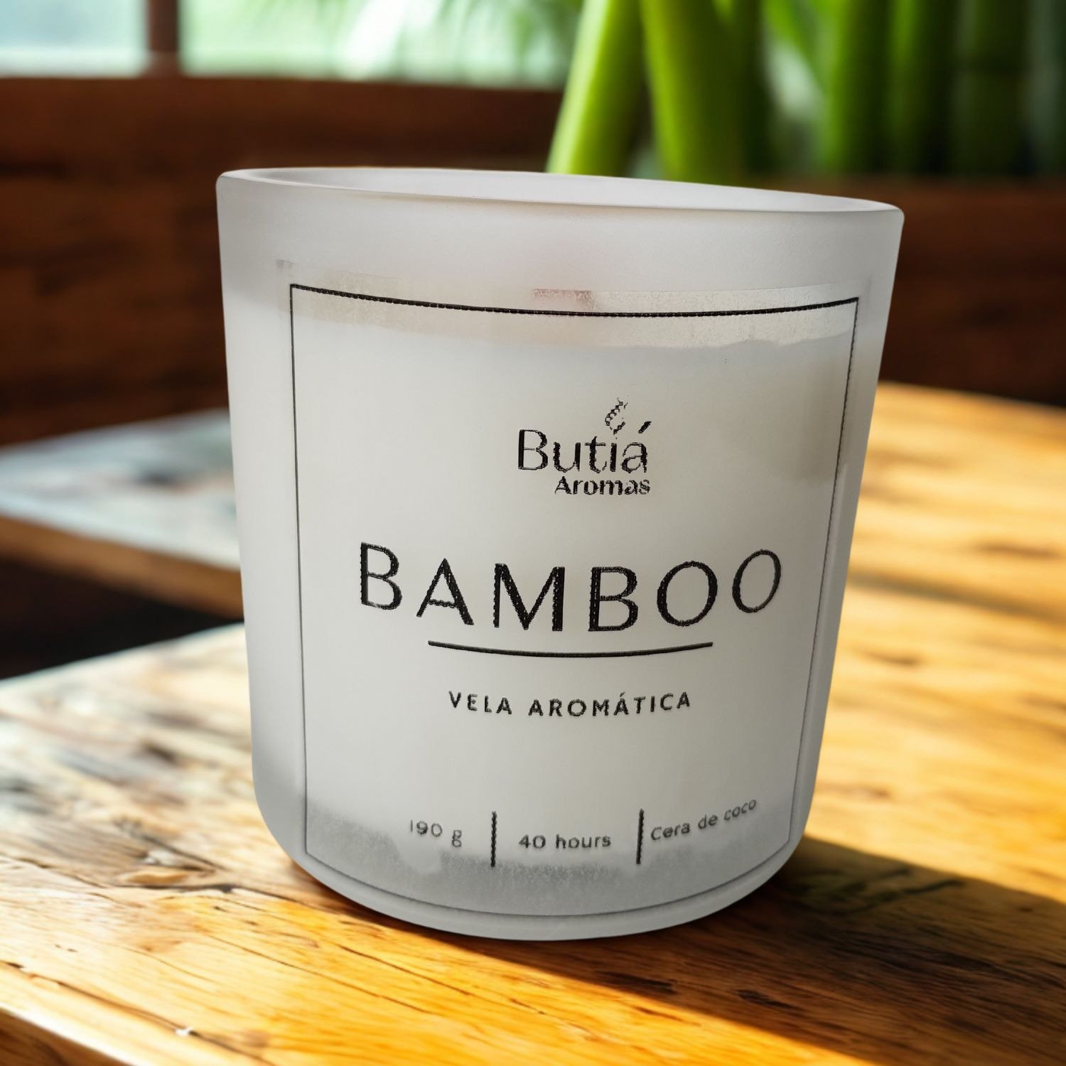 Vela Aromática Perfumada de Bamboo