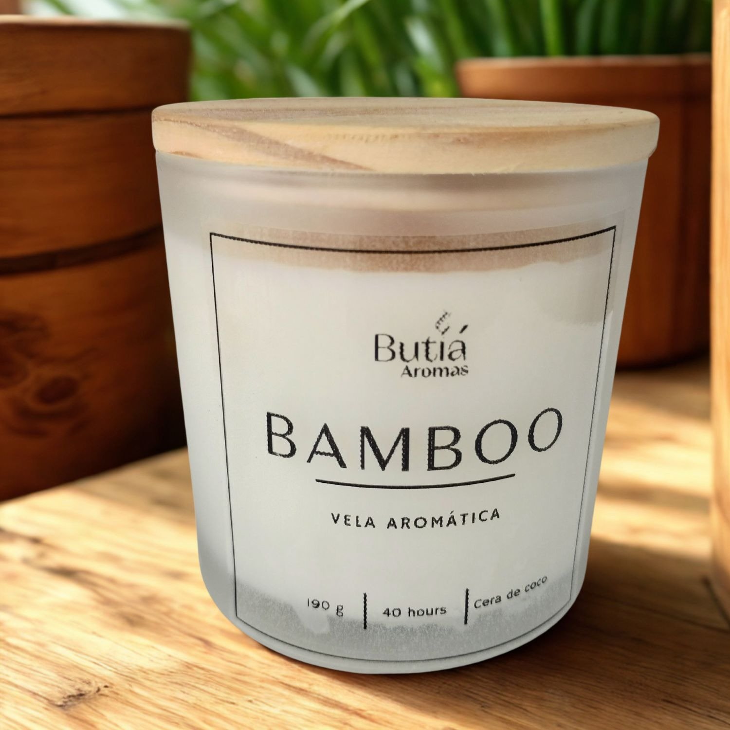Vela Aromática Perfumada de Bamboo