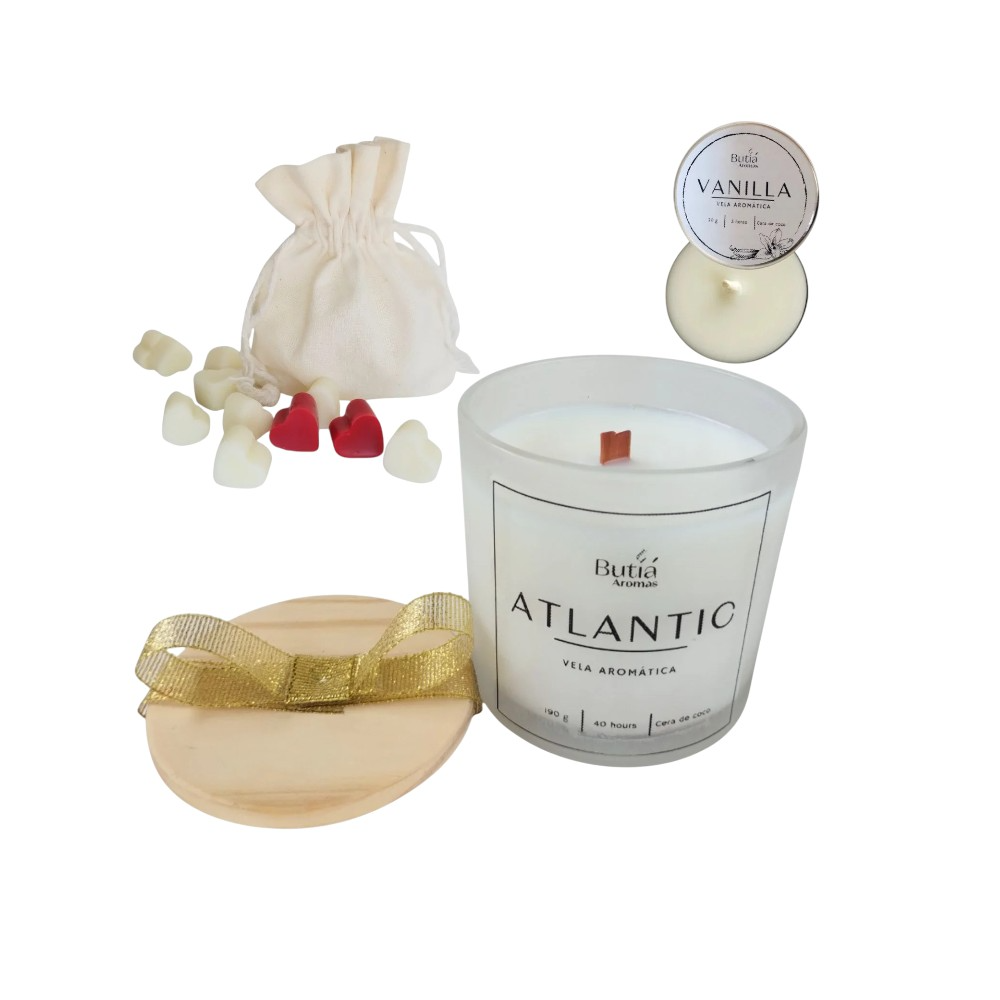 Kit Vela Aromática Brisa do Mar 