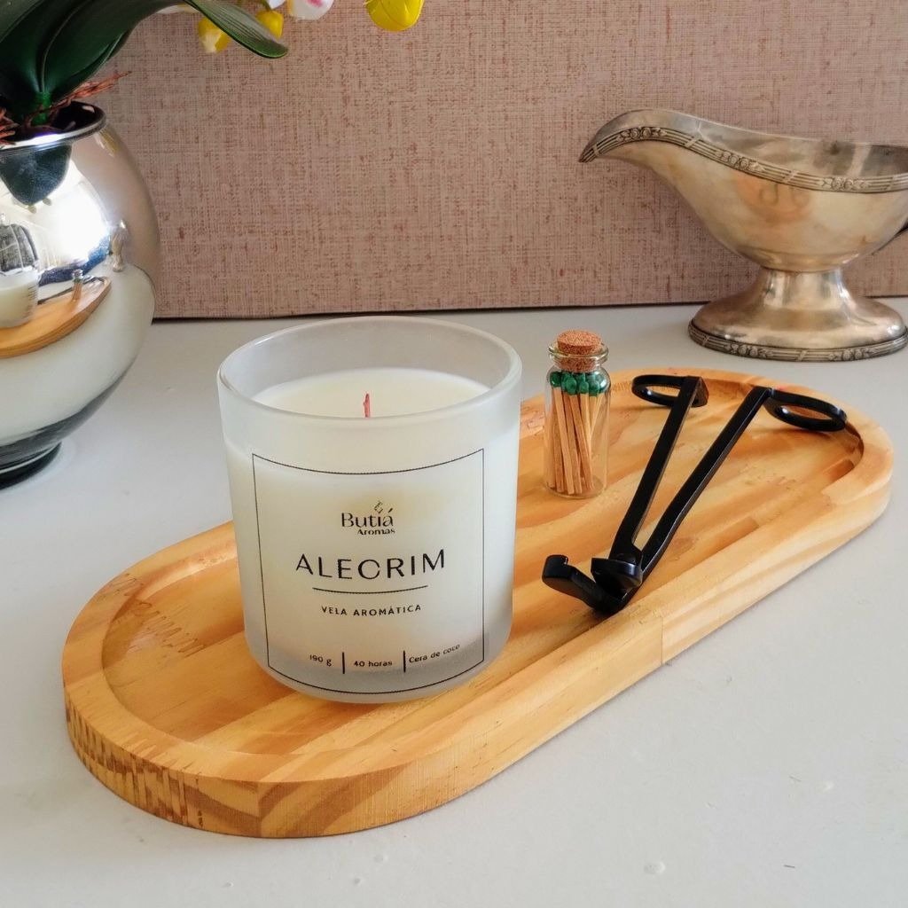 KIT: Vela Aromática Alecrim e Gardênia 