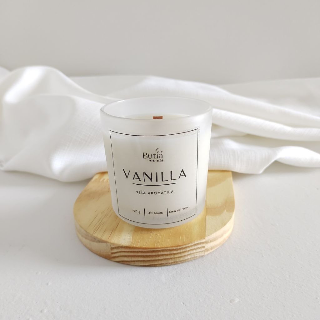 Vela Aromática de Vanillla e Bamboo