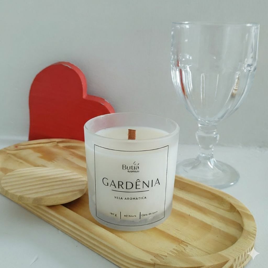 Vela Aromática de Gardenia e Figo
