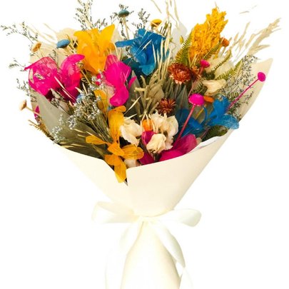 Buquê Flores Desidratadas Felicidade