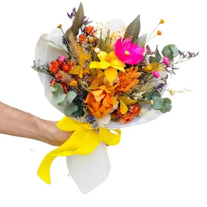 Buquê de Flores Desidratadas Primavera