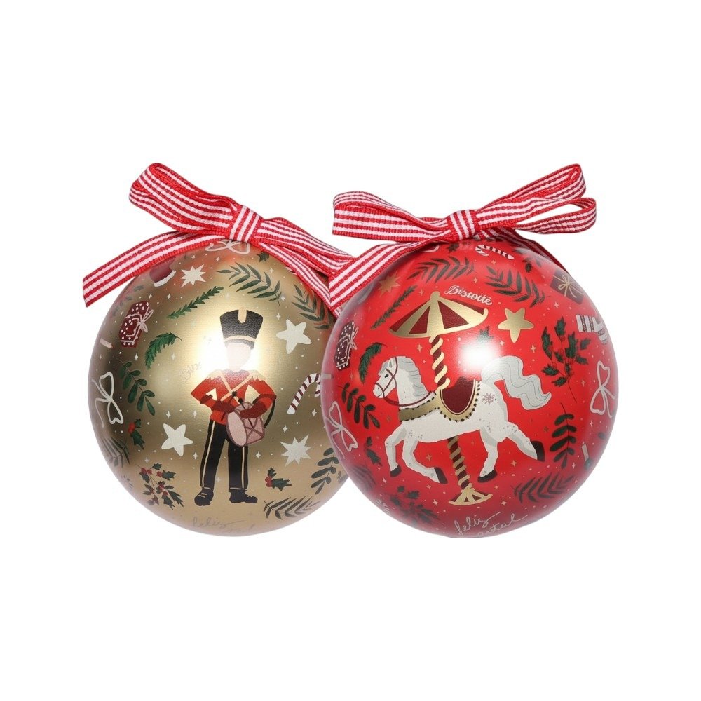 Kit Bolas de Natal com Biscoitos Biscoitê