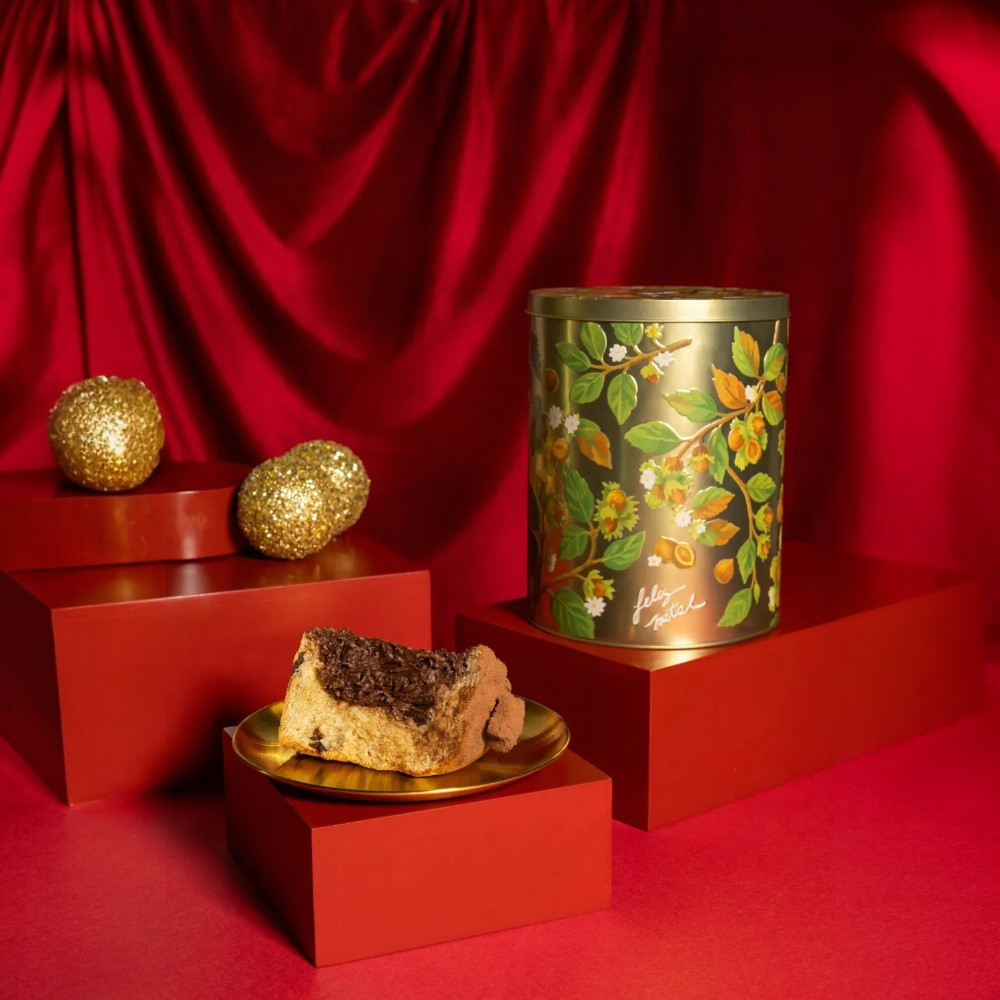 Lata Panettone Cremiê Biscoitê