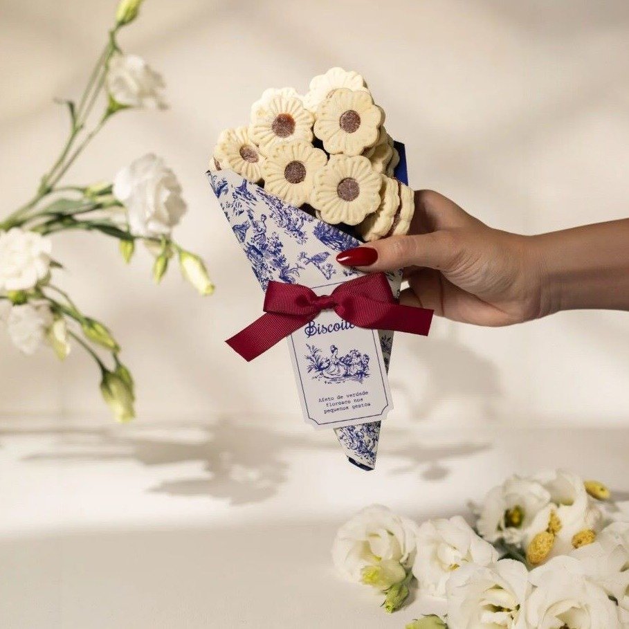 Buquê Casadinho Toile de Jouy