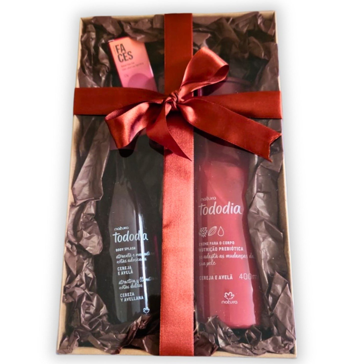 Kit Presente Natura TodoDia Cereja e Avelã com Batom