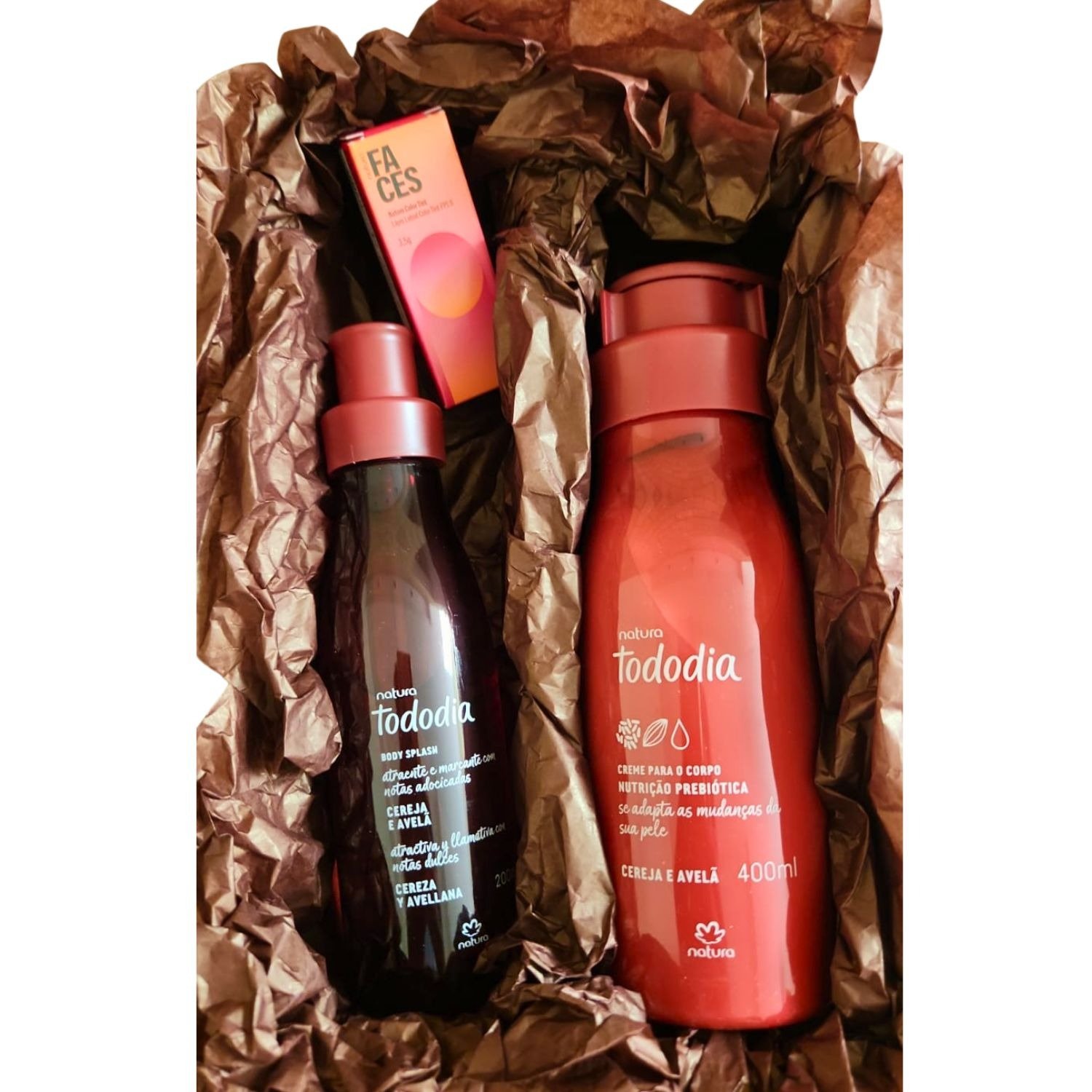 Kit Presente Natura TodoDia Cereja e Avelã com Batom